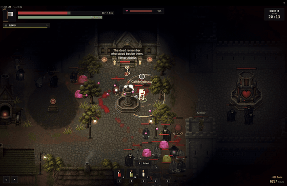 Falling in battle