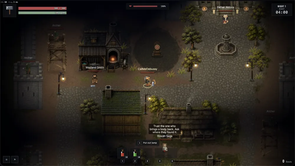 The raid begins as night falls